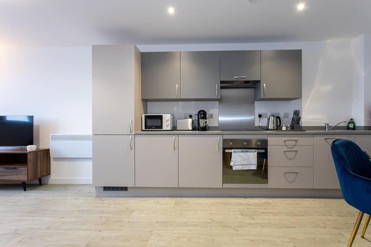 مانشستر Modern 2 Bed Salford Apartment Stunning Views المظهر الخارجي الصورة