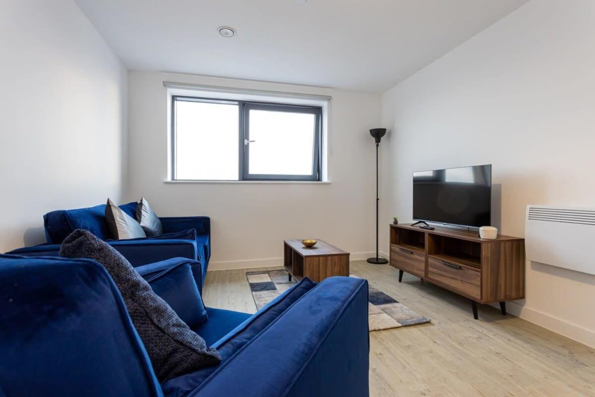 مانشستر Modern 2 Bed Salford Apartment Stunning Views المظهر الخارجي الصورة